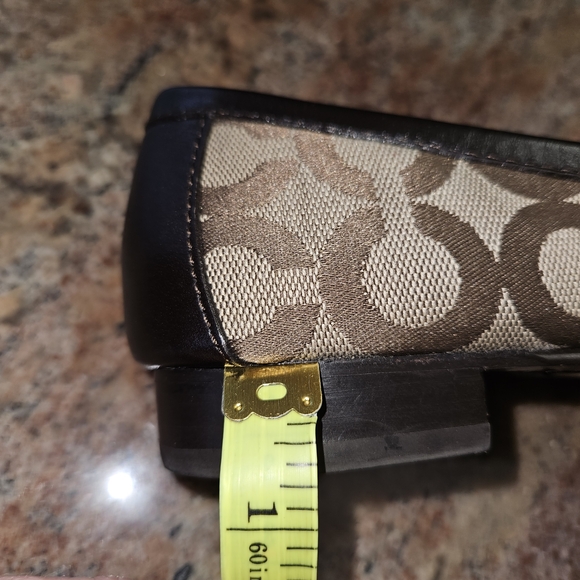 Coach Women's Brown monogram C logo Skip On Loafers Size 8.5 - Picture 10 of 12